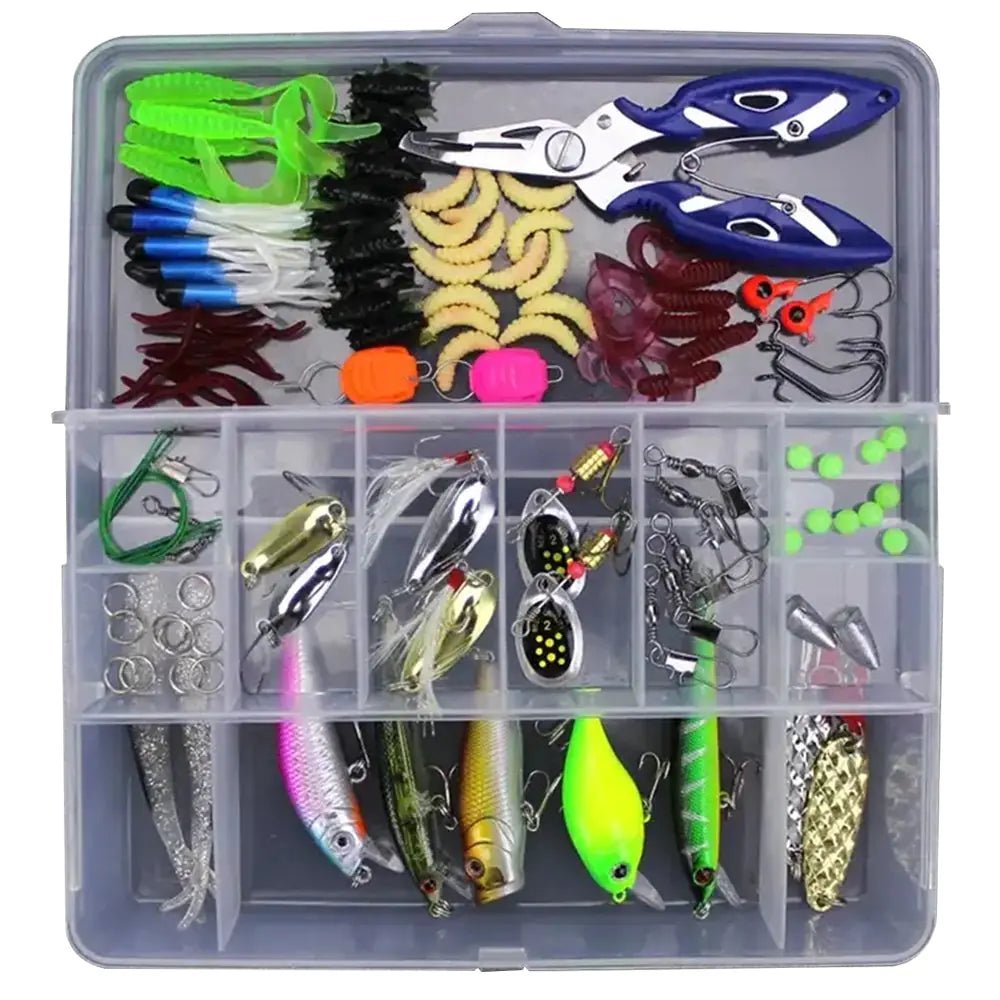 103pcs Artificial Bait Minnow Crank Spoon Fishing Lure Set - introvertgiftboxes.com