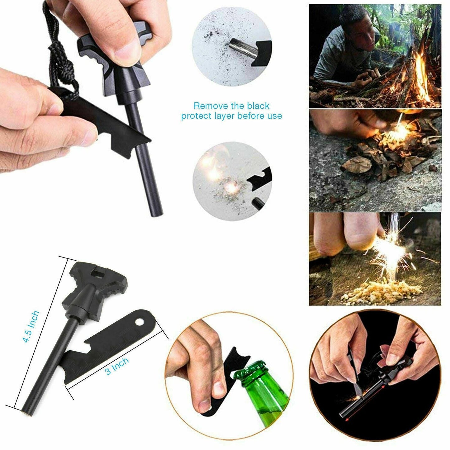 14 in 1 Outdoor Emergency Survival And Safety Gear Kit Camping - giftsforintroverts.com