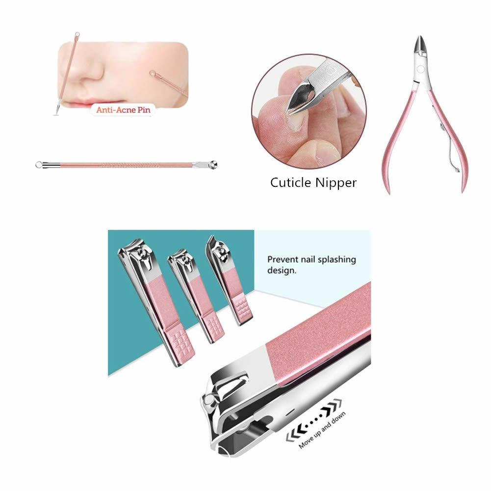 18 In 1 Lovely Lady DIY Manicure Pedicure Tool Set - giftsforintroverts.com