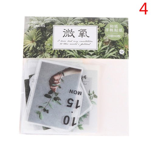 40pcs/pack Scrapbook Stickers Decoration DIY Album - giftsforintroverts.com