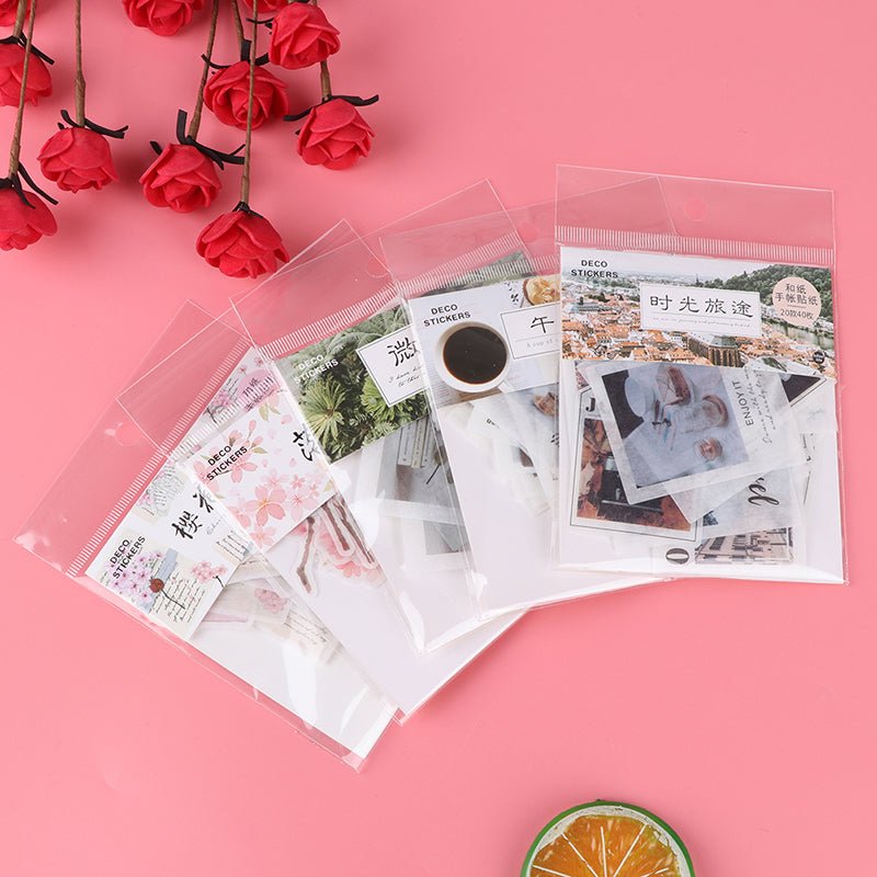 40pcs/pack Scrapbook Stickers Decoration DIY Album - giftsforintroverts.com