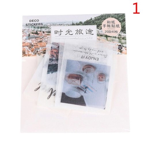 40pcs/pack Scrapbook Stickers Decoration DIY Album - giftsforintroverts.com