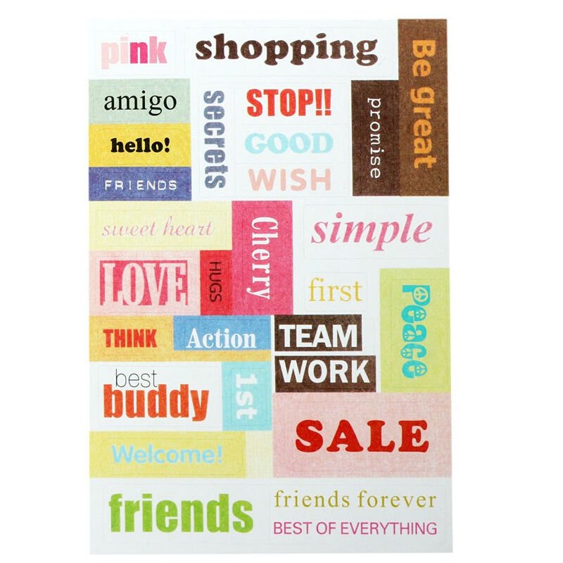 6 Sheets/set Calendar Paper Sticker Scrapbook Kids - giftsforintroverts.com