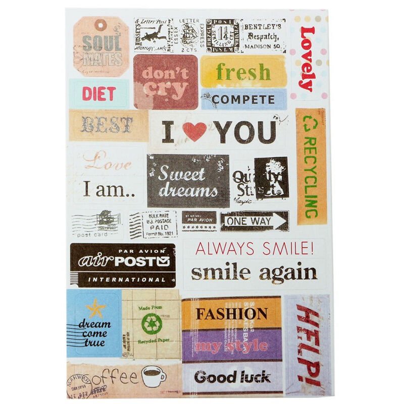 6 Sheets/set Calendar Paper Sticker Scrapbook Kids - giftsforintroverts.com