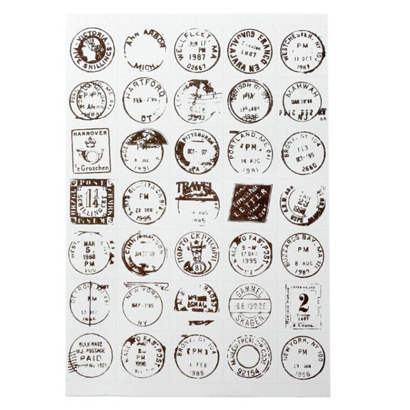 6 Sheets/set Calendar Paper Sticker Scrapbook Kids - giftsforintroverts.com