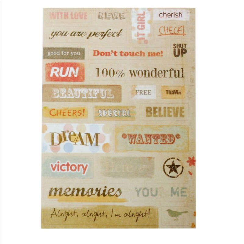 6 Sheets/set Calendar Paper Sticker Scrapbook Kids - giftsforintroverts.com