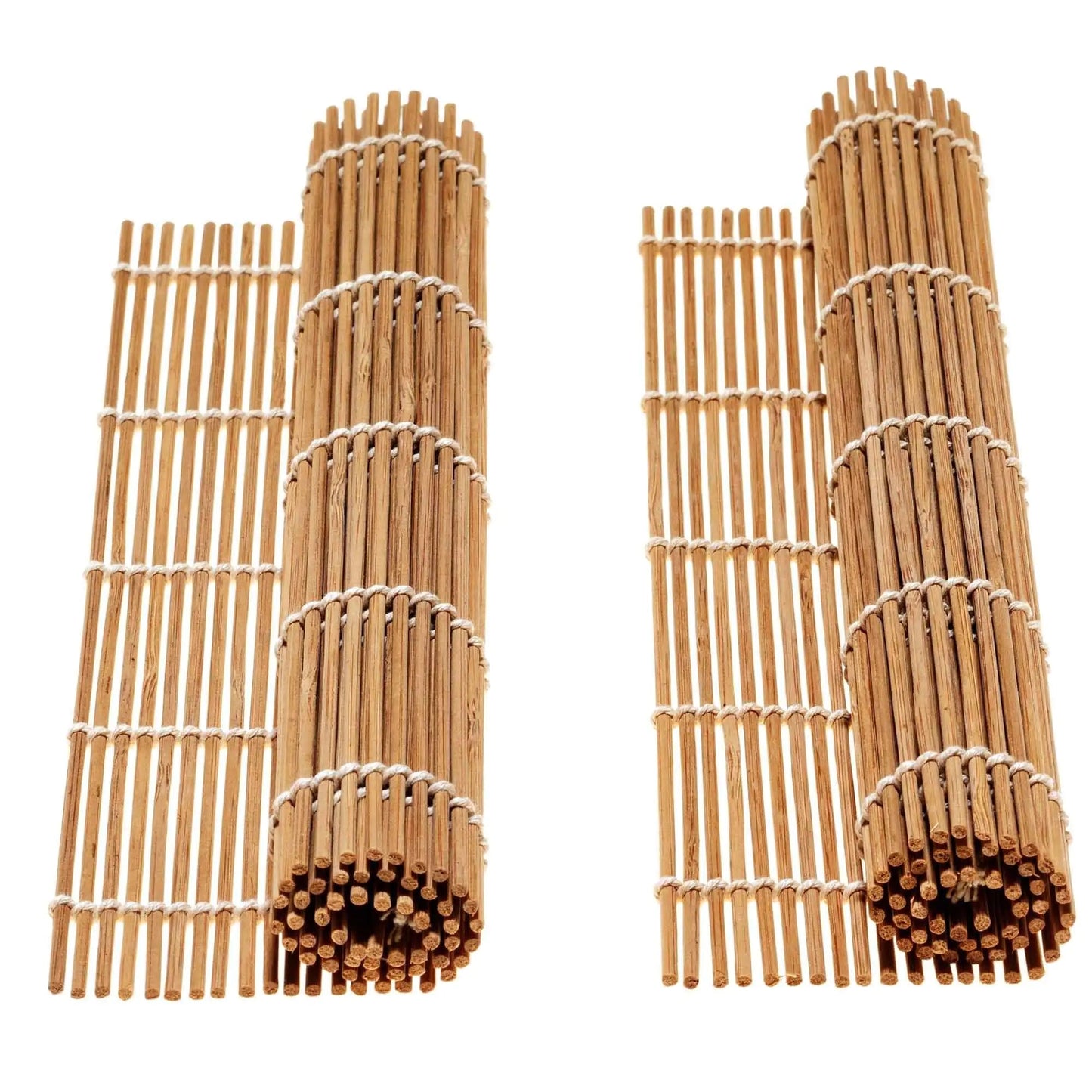 Bamboo Sushi Making Kit with 2 Sushi Rolling Mats, 5 Pairs of Reusable Bamboo Chopsticks, 1 Rice Paddle and 1 Spreader
