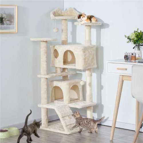 Cat Climbing Sisal Rope Tower - giftsforintroverts.com