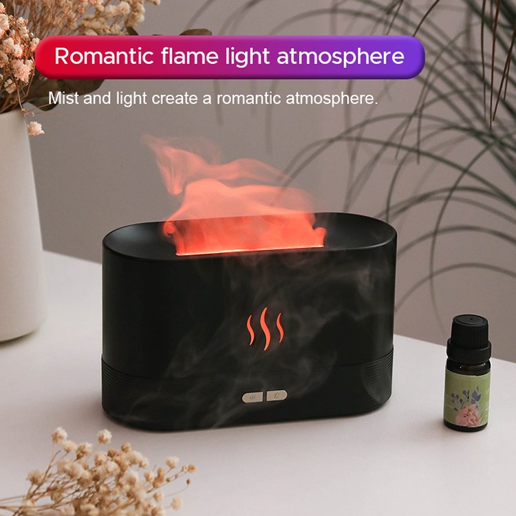 Colorful Flame Air Humidifier USB Aroma Diffuser - giftsforintroverts.com