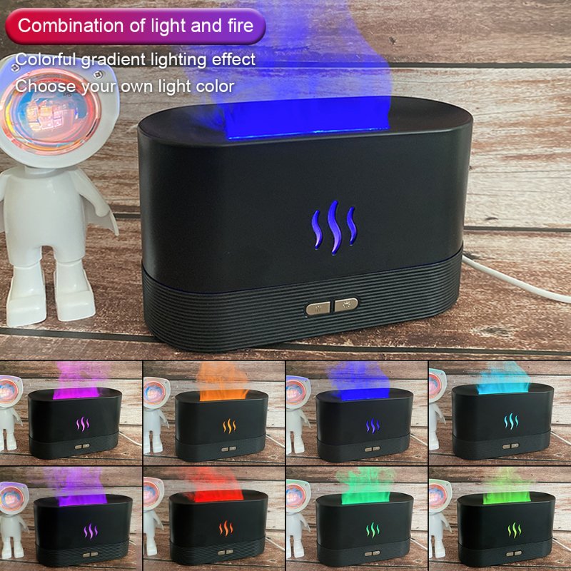 Colorful Flame Air Humidifier USB Aroma Diffuser - giftsforintroverts.com