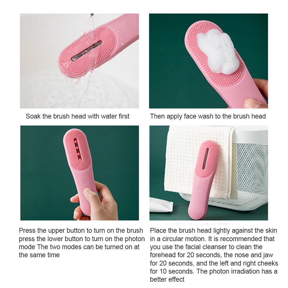 Deep Cleansing Exfoliating Removing Electric Facial Cleansing Brush - giftsforintroverts.com