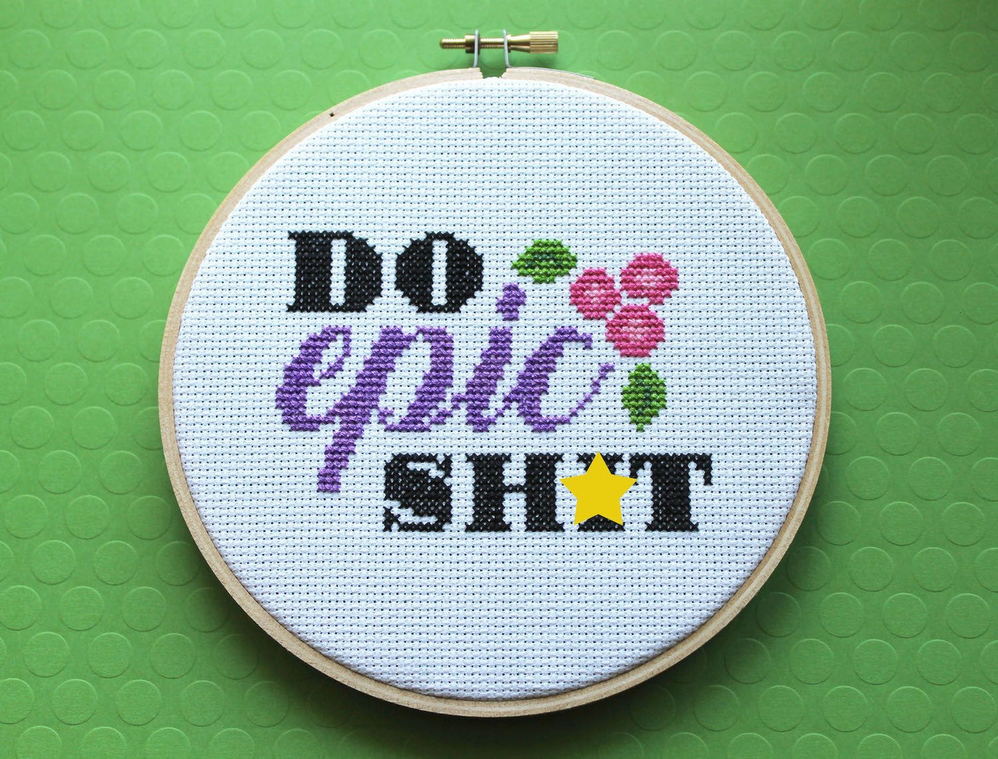 Do Epic Sh*t Counted Cross Stitch DIY KIT Intermediate - giftsforintroverts.com
