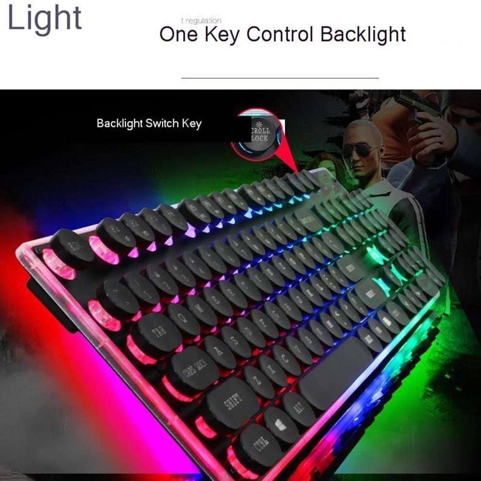 Dragon LED Backlight Gaming USB Wired Keyboard Mouse Set - giftsforintroverts.com