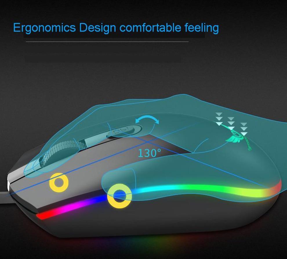 Dragon LED Backlight Gaming USB Wired Keyboard Mouse Set - giftsforintroverts.com
