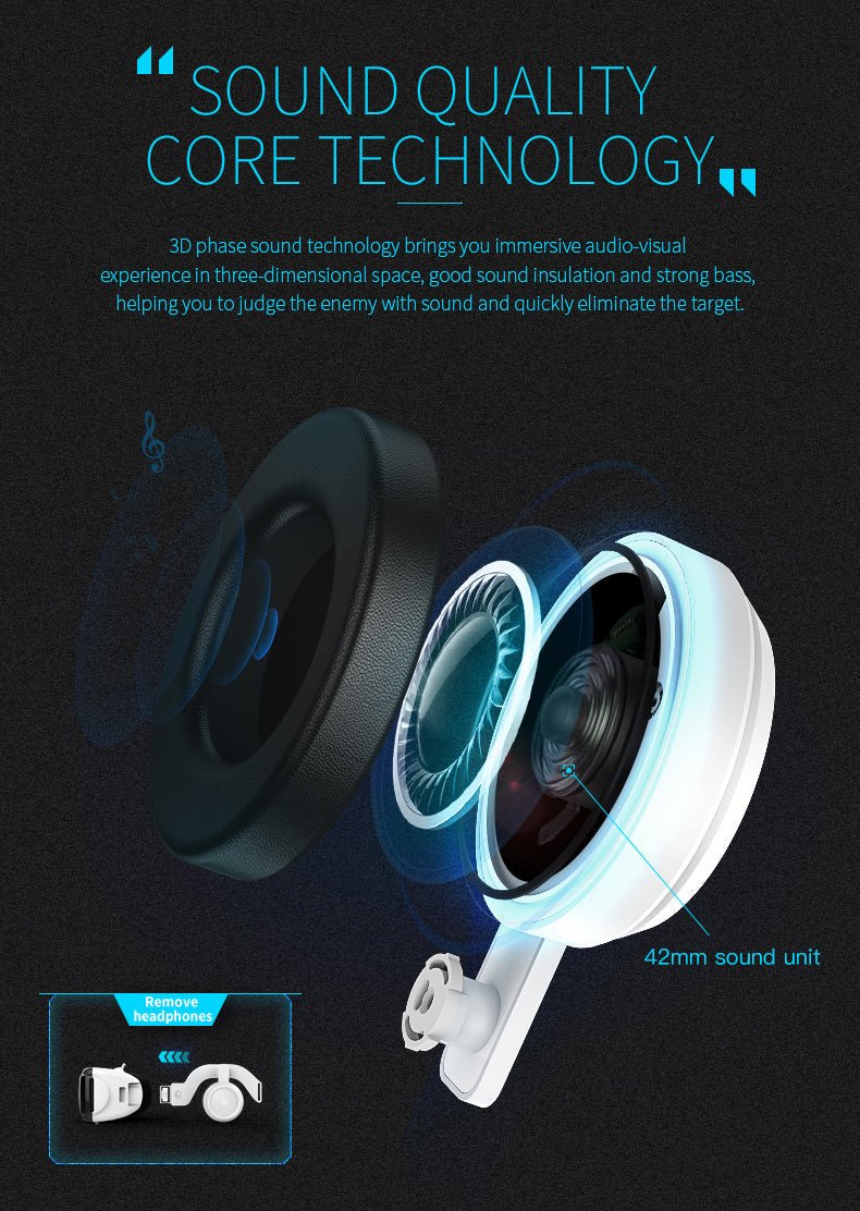 Dragon Magic G6 VR Gaming Stereo 3D Headset - giftsforintroverts.com