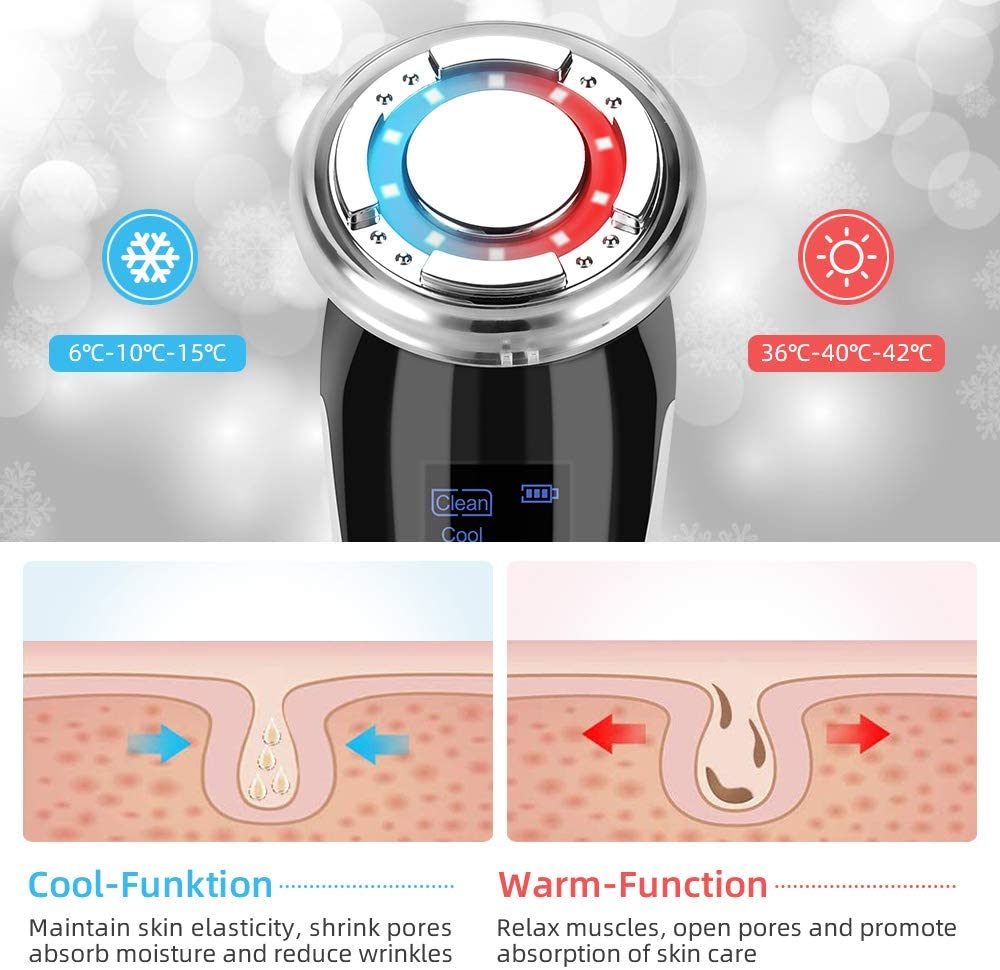 Facial Massager Ultrasonic Vibration Wrinkle Remover Anti - Ageing - giftsforintroverts.com