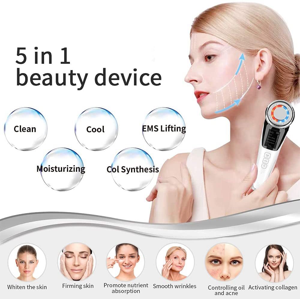 Facial Massager Ultrasonic Vibration Wrinkle Remover Anti - Ageing - giftsforintroverts.com