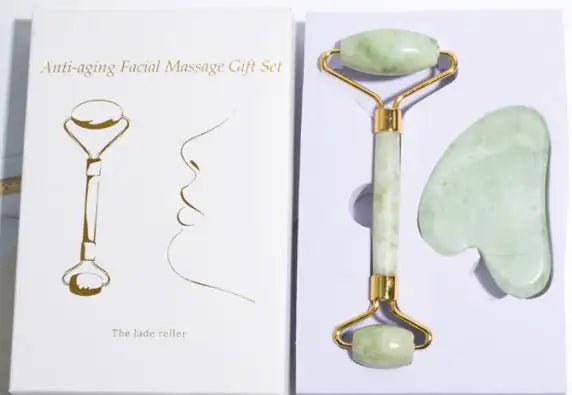 Jade Roller & Gua Sha Gift Box - introvertgiftboxes.com