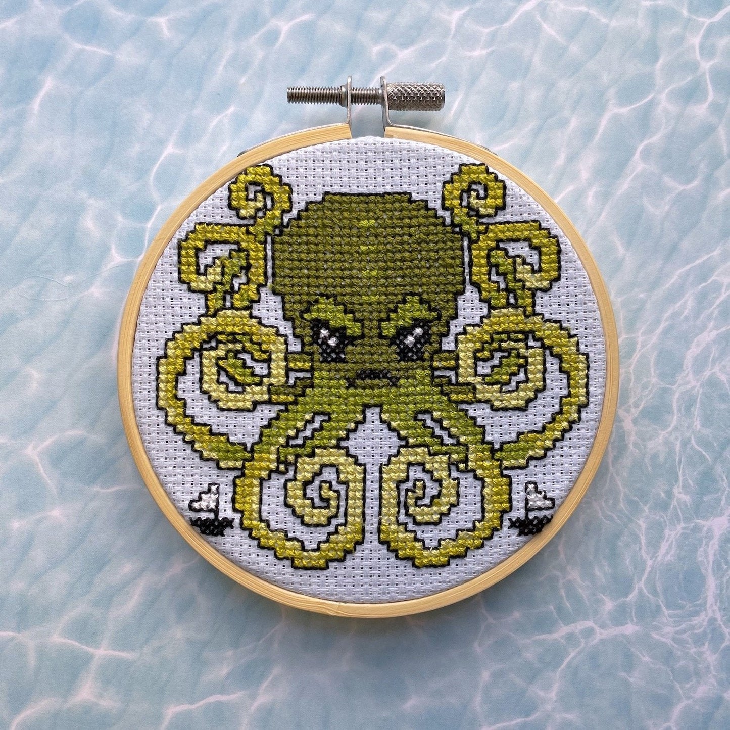 Kraken Cross Stitch Kit - giftsforintroverts.com