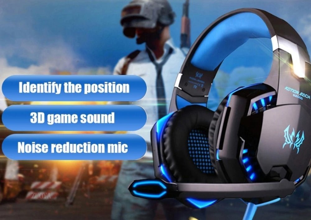 Ninja Dragon G9300 LED Gaming Headset with Microphone - giftsforintroverts.com