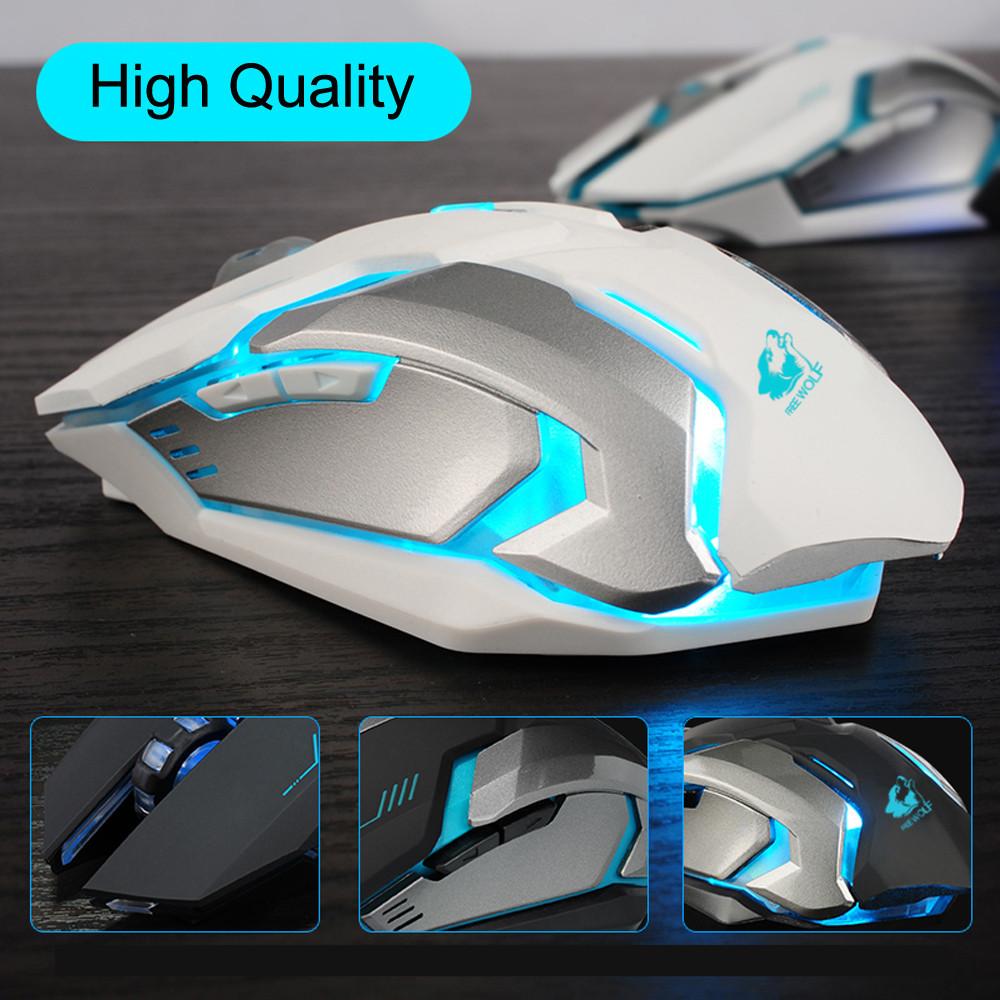Ninja Dragon Stealth 7 Wireless Silent LED Gaming Mouse - giftsforintroverts.com