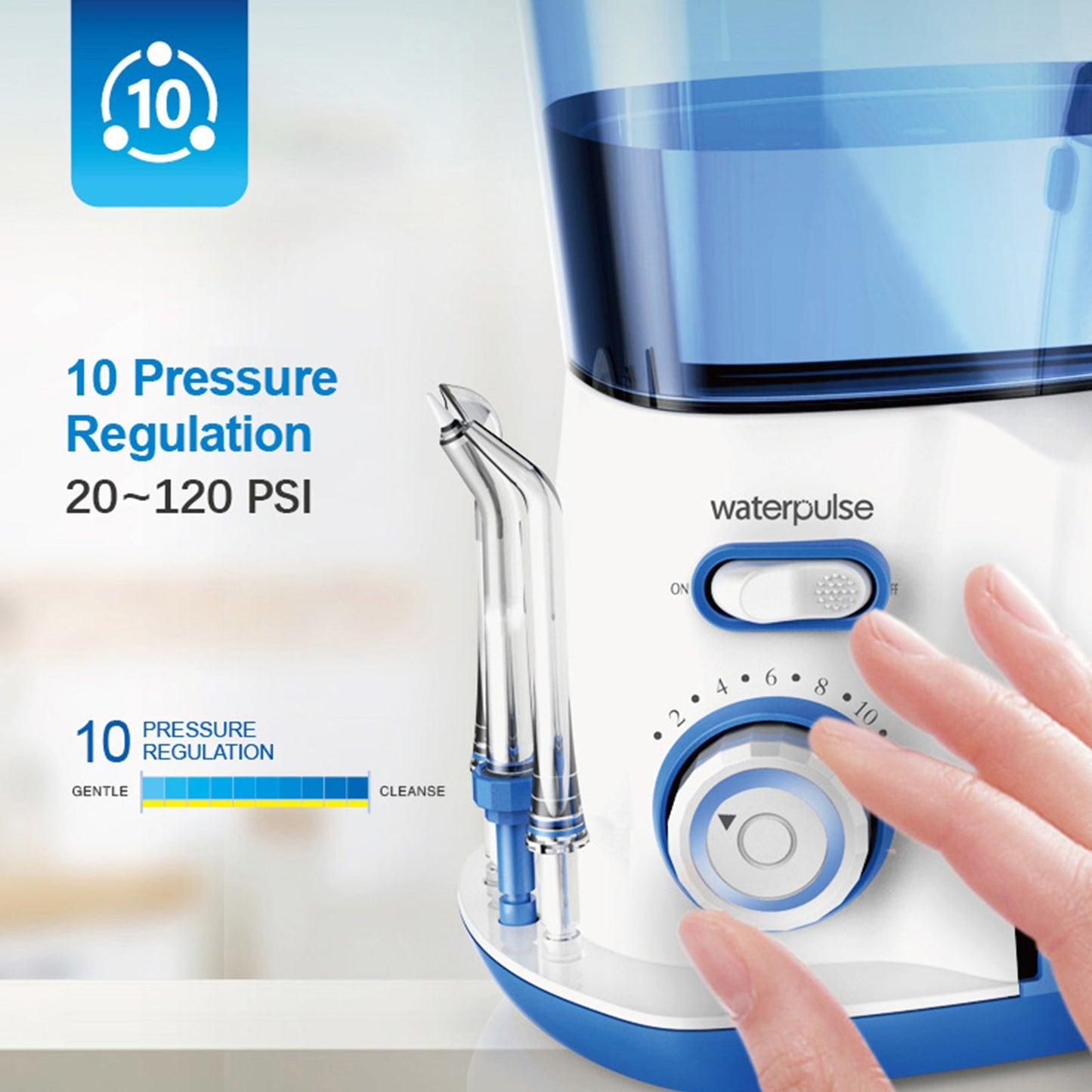 Oral Irrigator Teeth Water Flosser Waterproof 800ml Volume Reservoir - giftsforintroverts.com