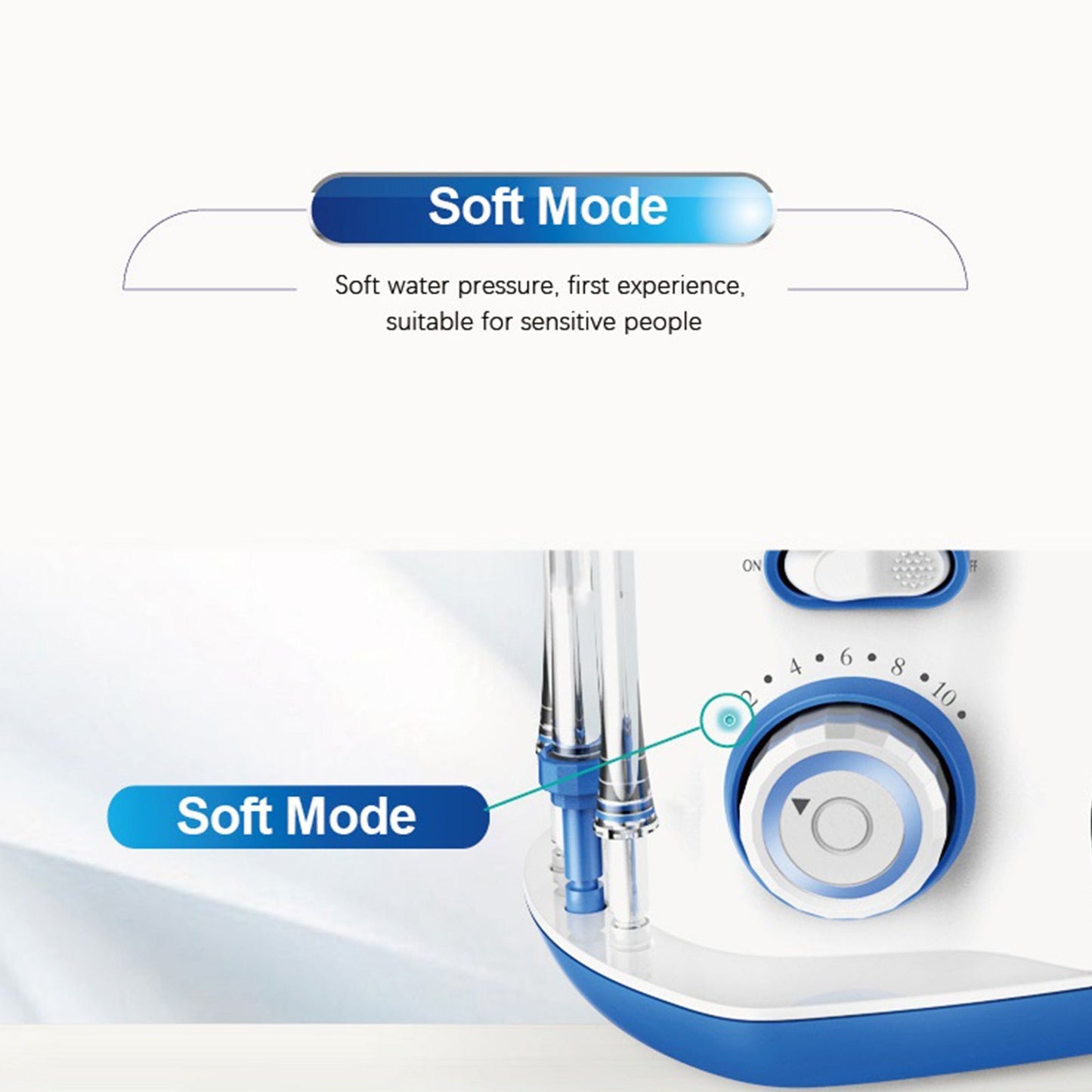Oral Irrigator Teeth Water Flosser Waterproof 800ml Volume Reservoir - giftsforintroverts.com
