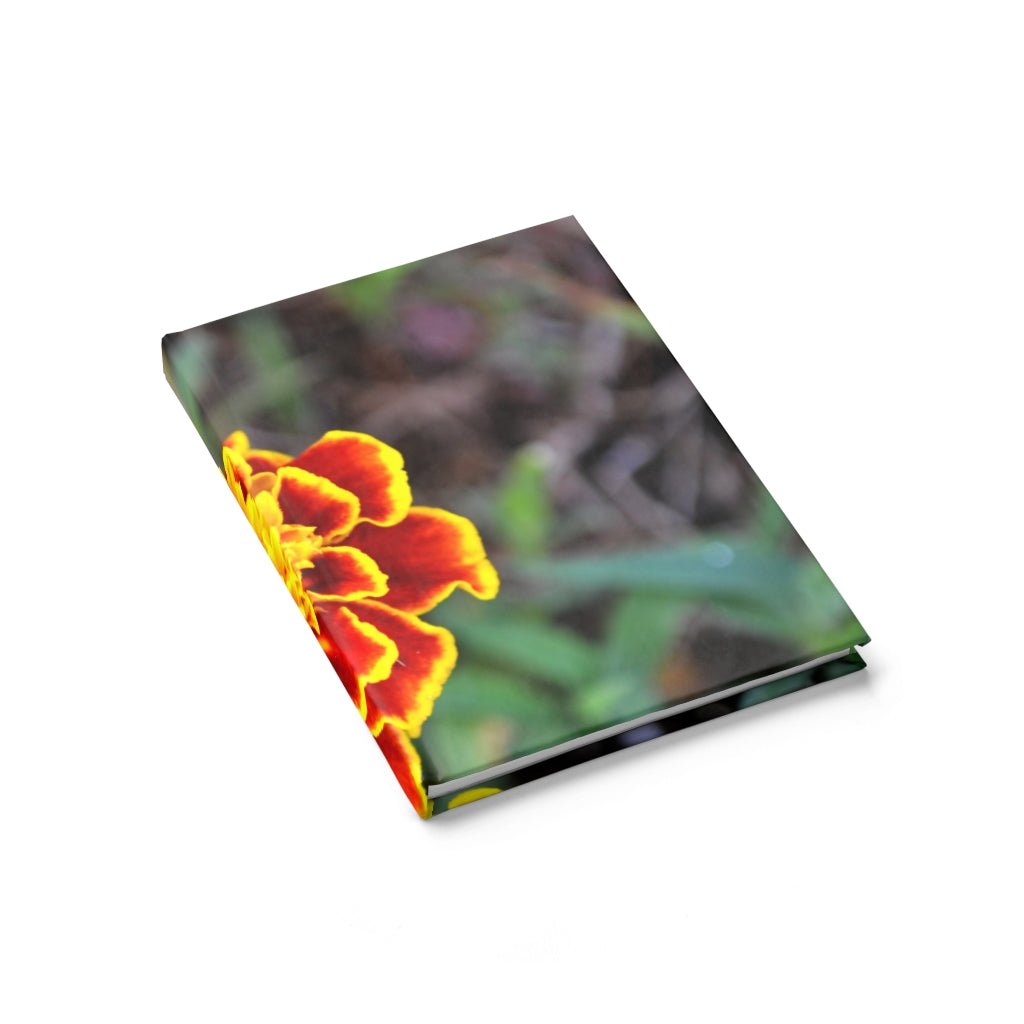 Red and Yellow Flower Journal - Ruled Line - giftsforintroverts.com