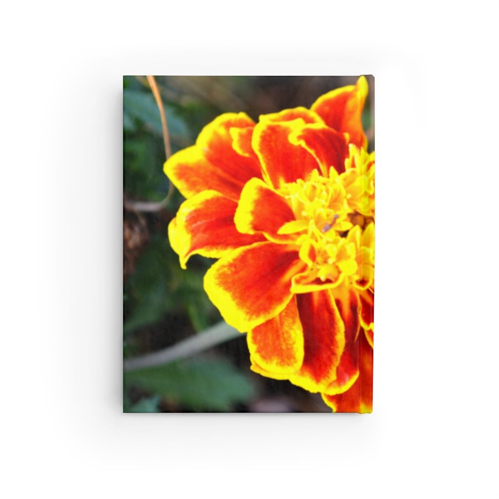 Red and Yellow Flower Journal - Ruled Line - giftsforintroverts.com