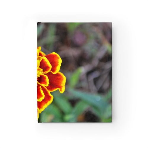 Red and Yellow Flower Journal - Ruled Line - giftsforintroverts.com