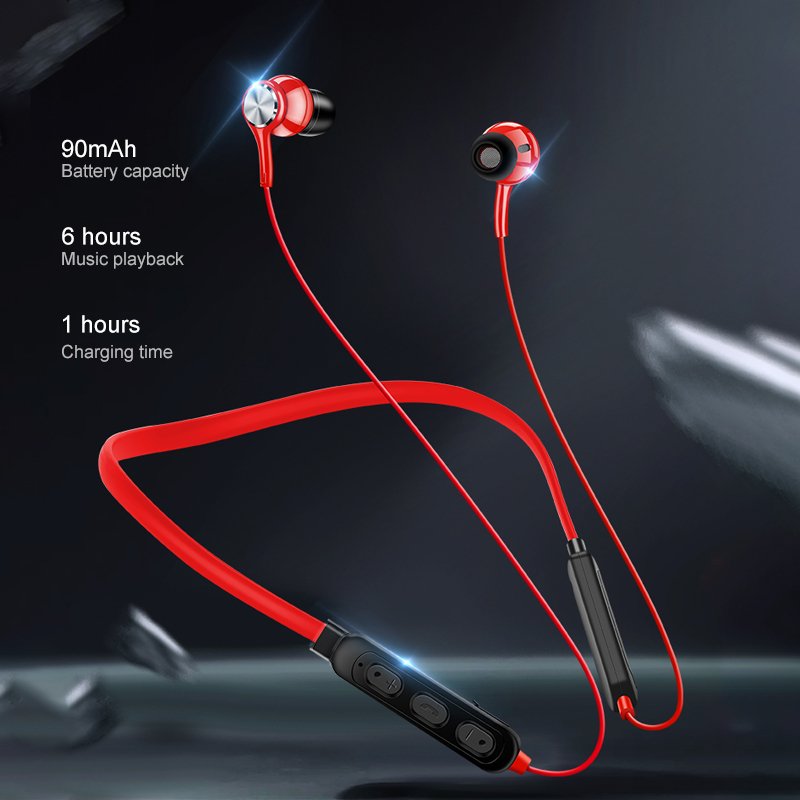 Sport Neckband Bluetooth Earphone Magnetic Wireless Headphones - giftsforintroverts.com