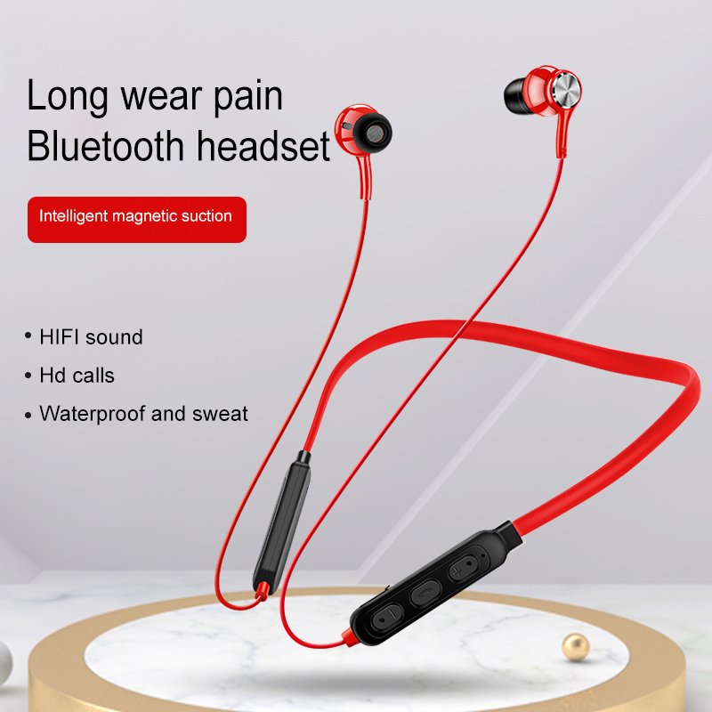 Sport Neckband Bluetooth Earphone Magnetic Wireless Headphones - giftsforintroverts.com