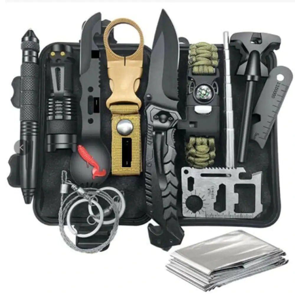Tactical Outdoor Camping Survival Gear Kit - introvertgiftboxes.com