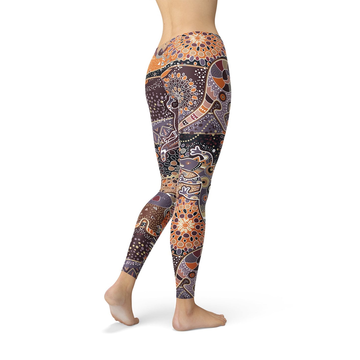 Womens Aboriginal Dreamtime Leggings - giftsforintroverts.com