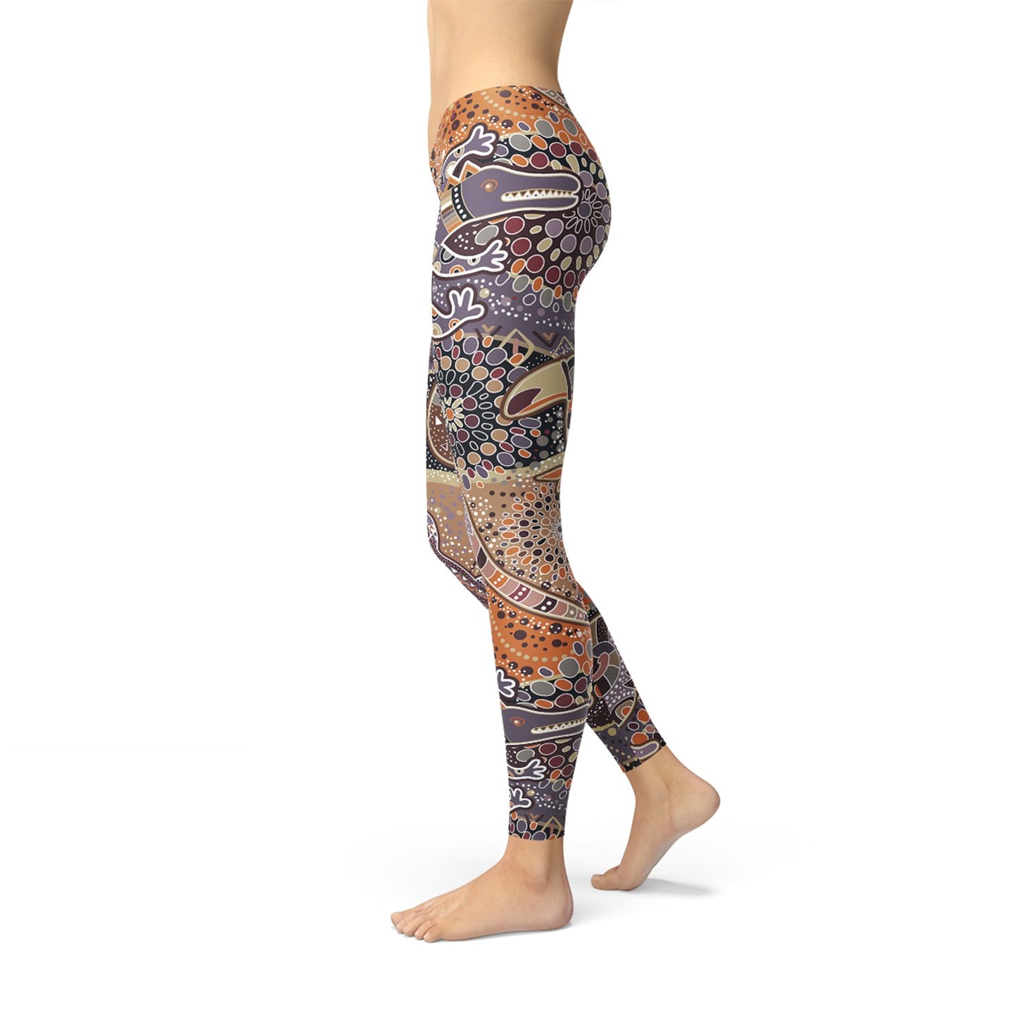 Womens Aboriginal Dreamtime Leggings - giftsforintroverts.com
