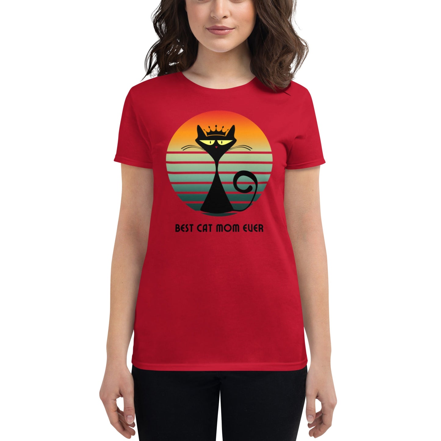 Women's "Cat Mom" T-Shirt - introvertgiftboxes.com