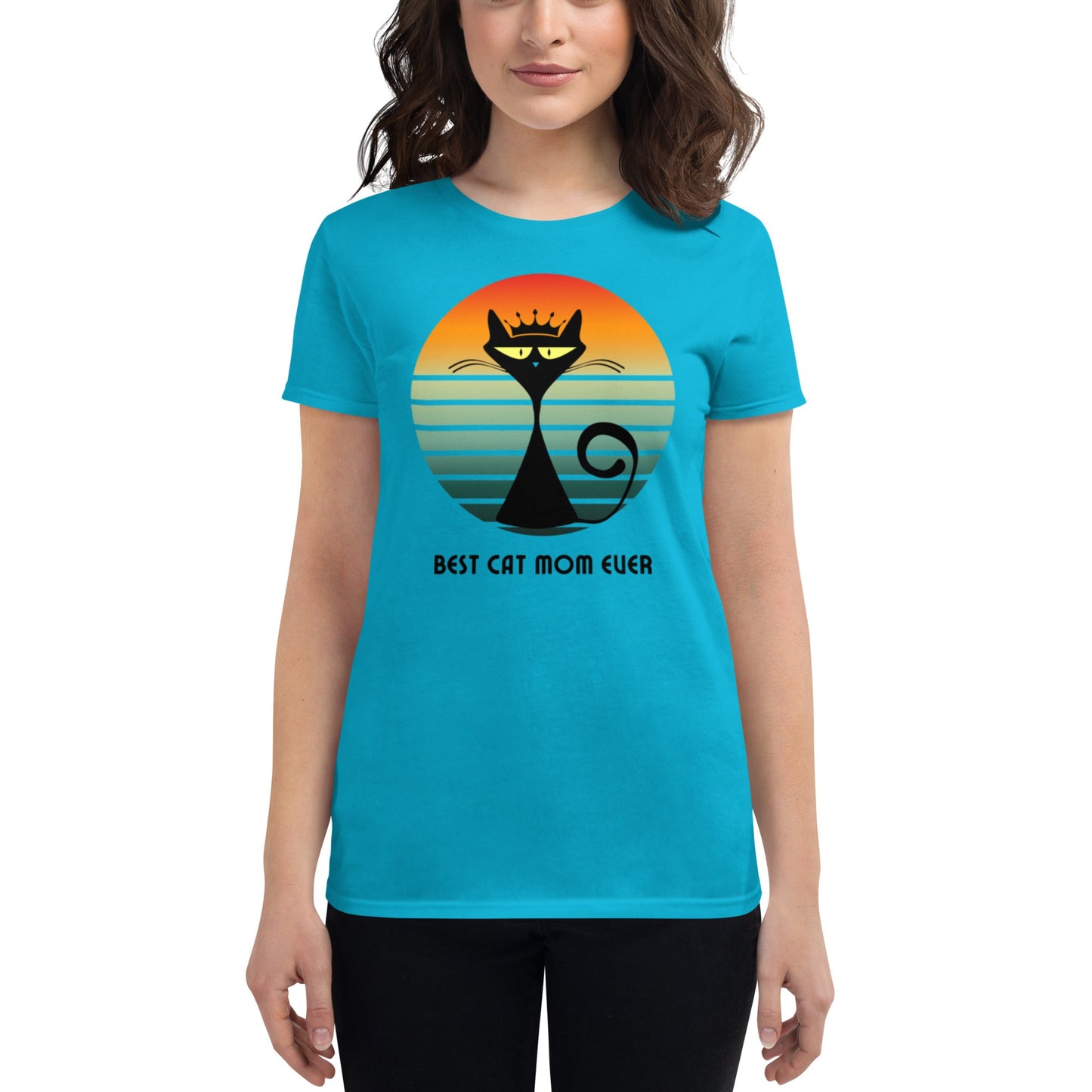 Women's "Cat Mom" T-Shirt - introvertgiftboxes.com