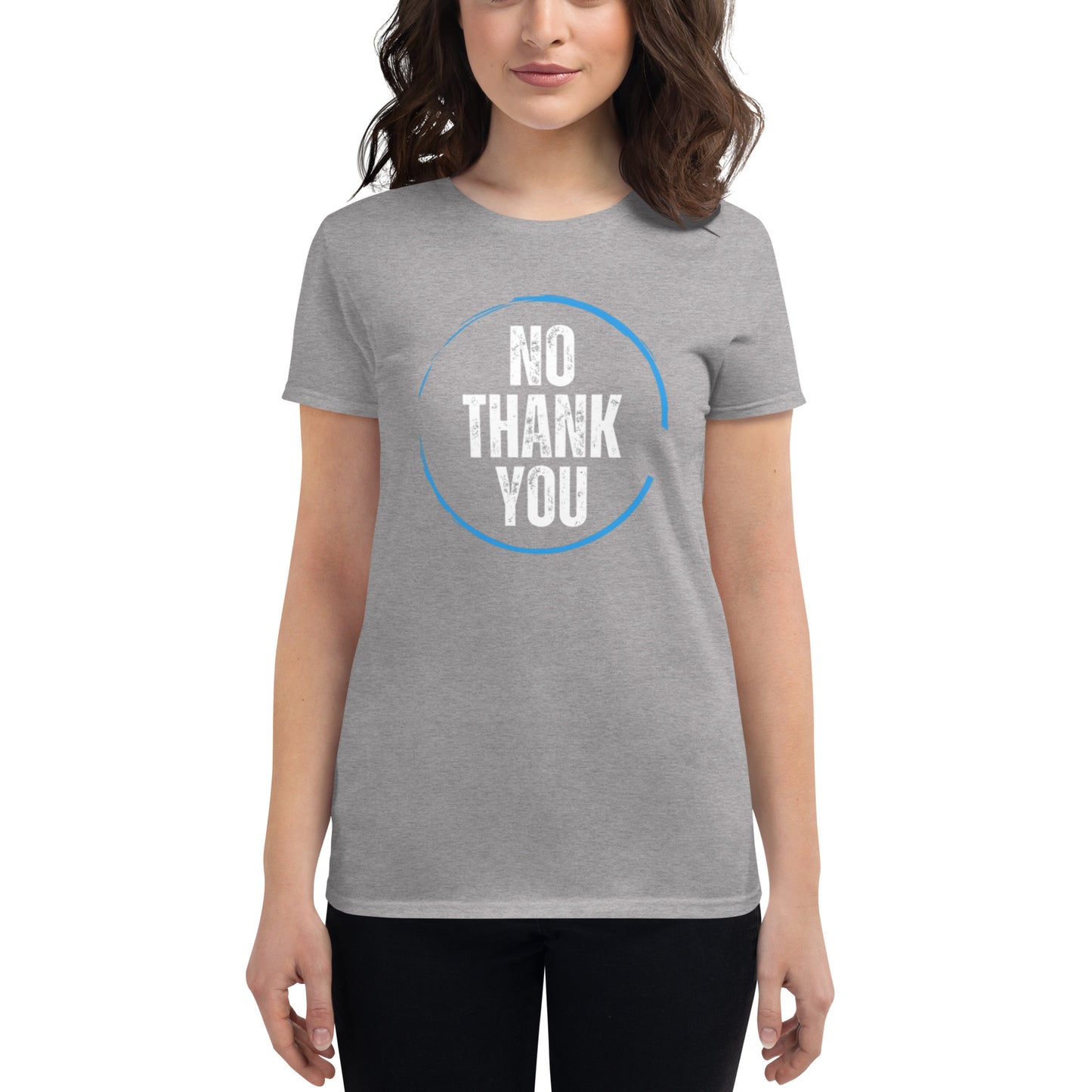Women's "No Thank You" T-Shirt - introvertgiftboxes.com