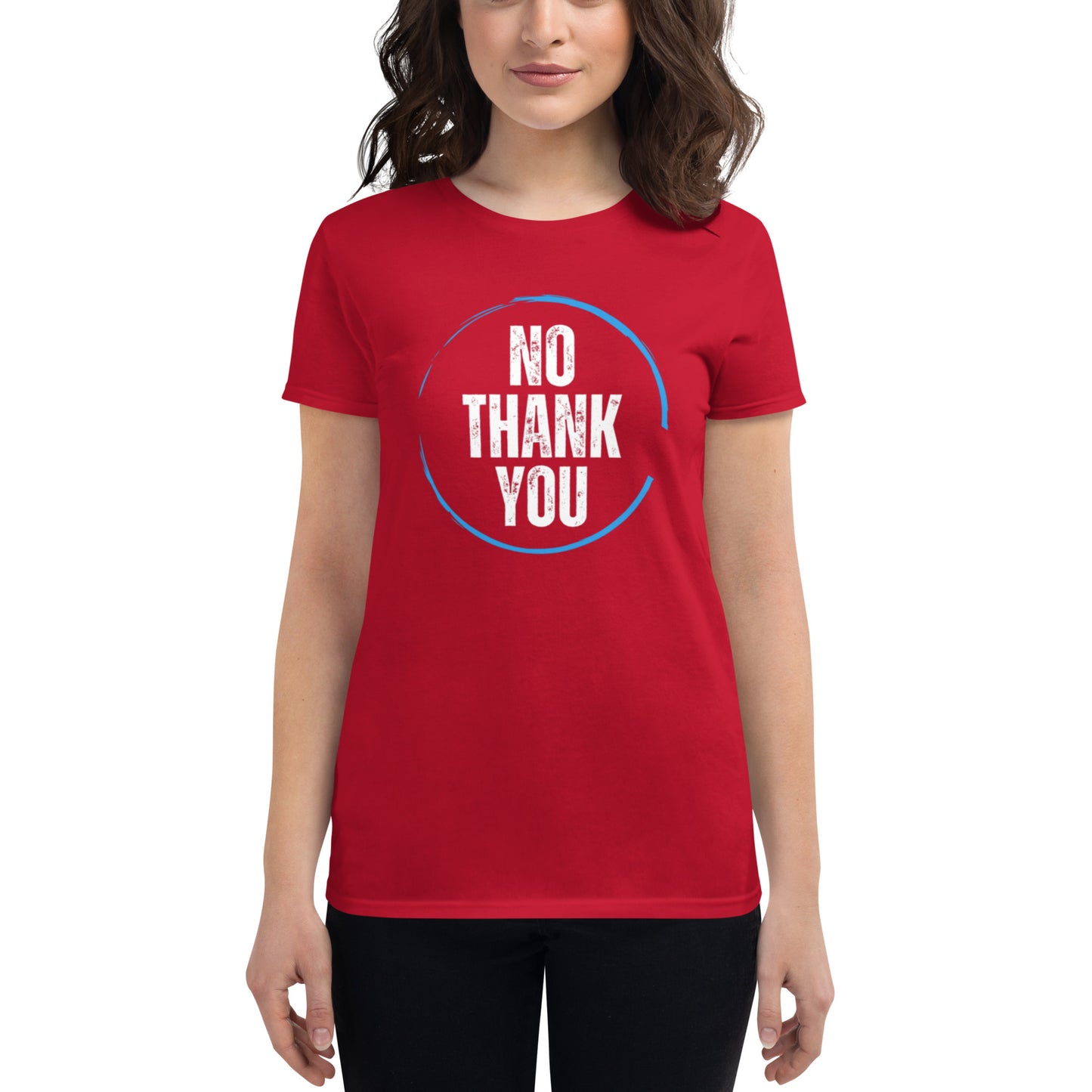 Women's "No Thank You" T-Shirt - introvertgiftboxes.com