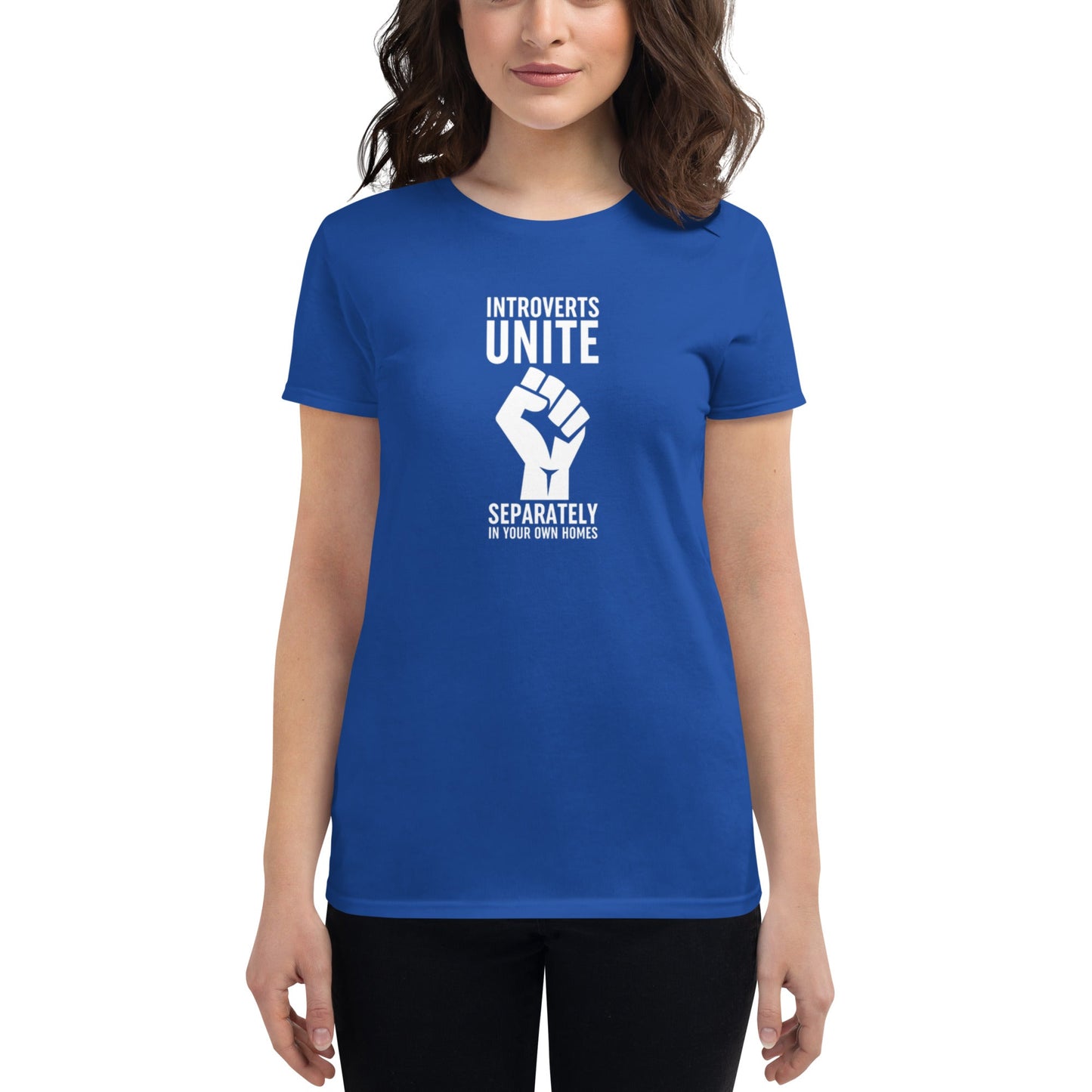 Women's "Introverts Unite" T-Shirt - giftsforintroverts.com