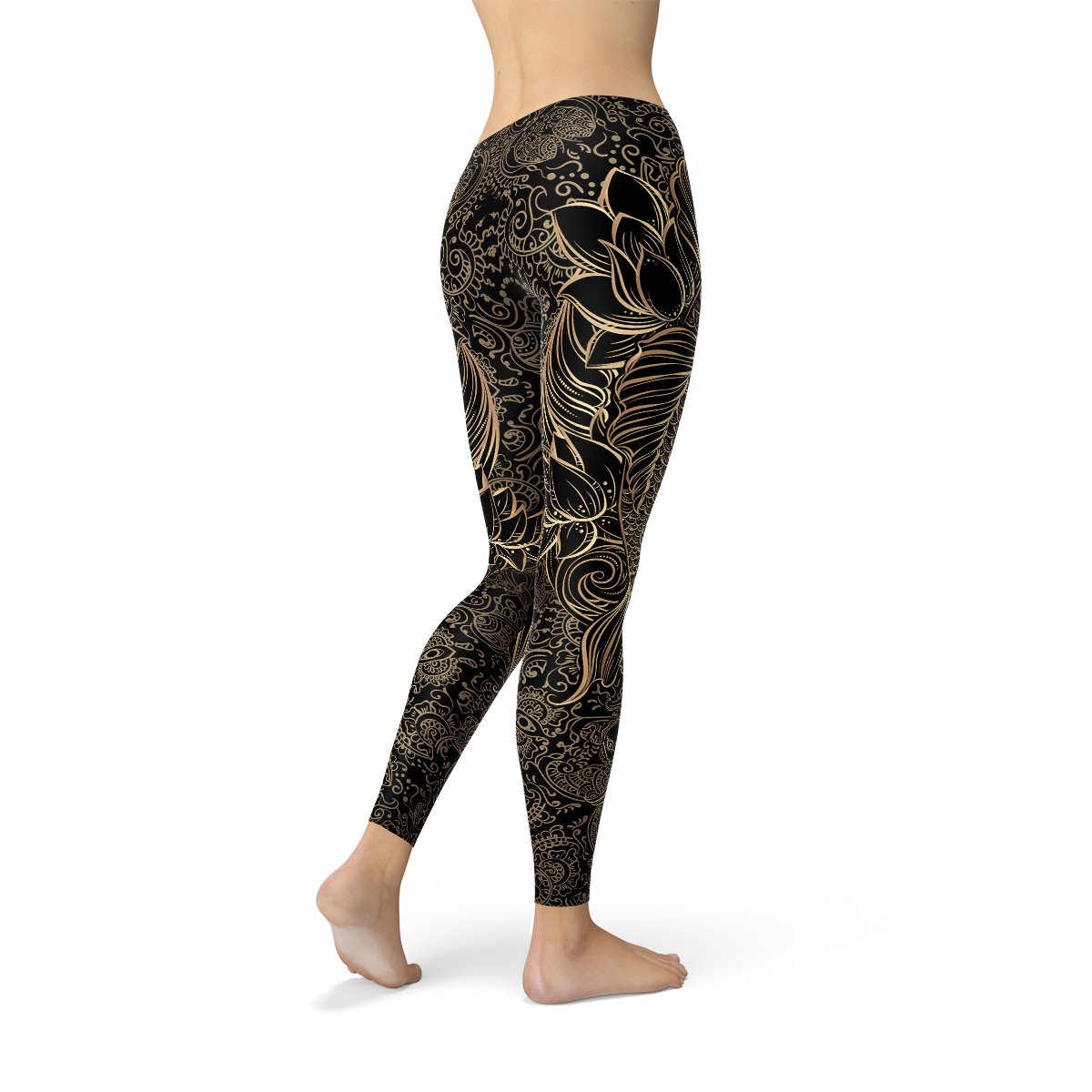 Womens Koi Fish Black Leggings - giftsforintroverts.com