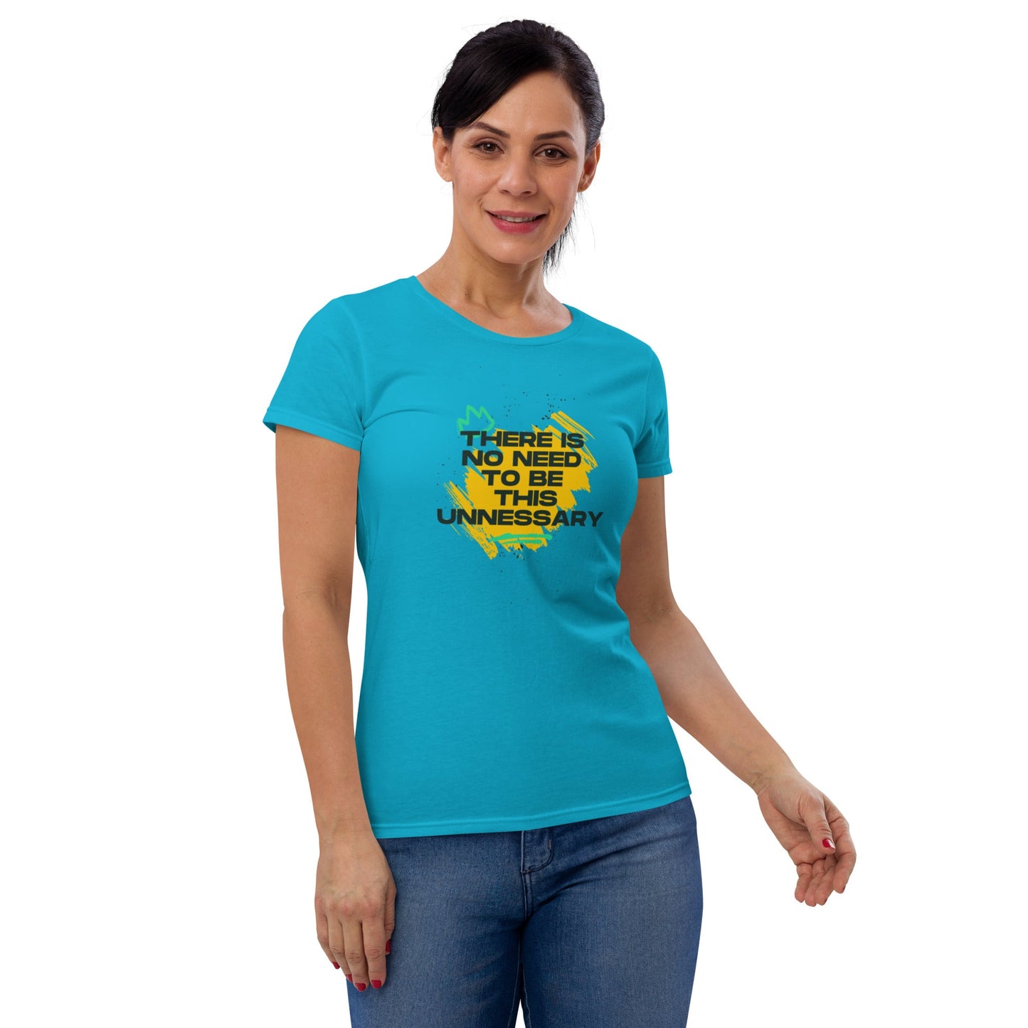 Women's "No Need to be Unnecessary" T-Shirt - introvertgiftboxes.com