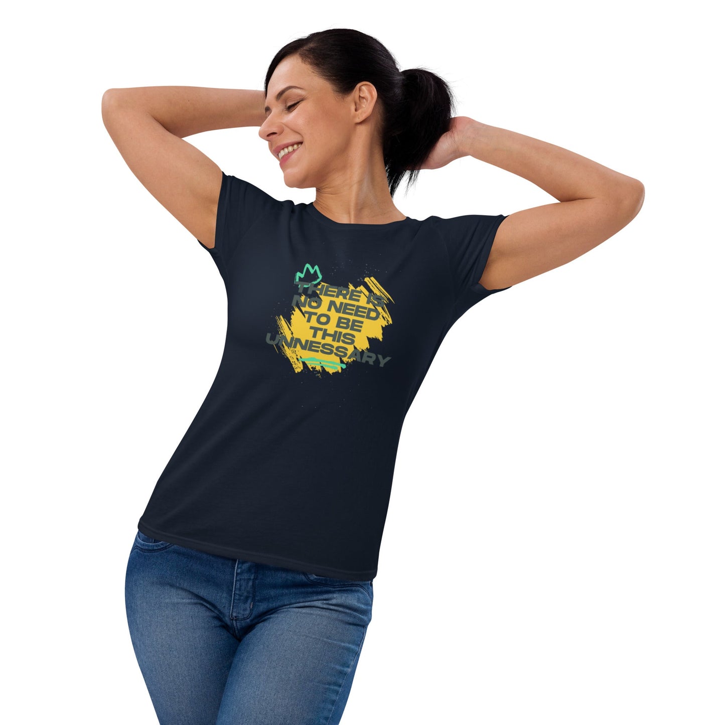 Women's "No Need to be Unnecessary" T-Shirt - introvertgiftboxes.com