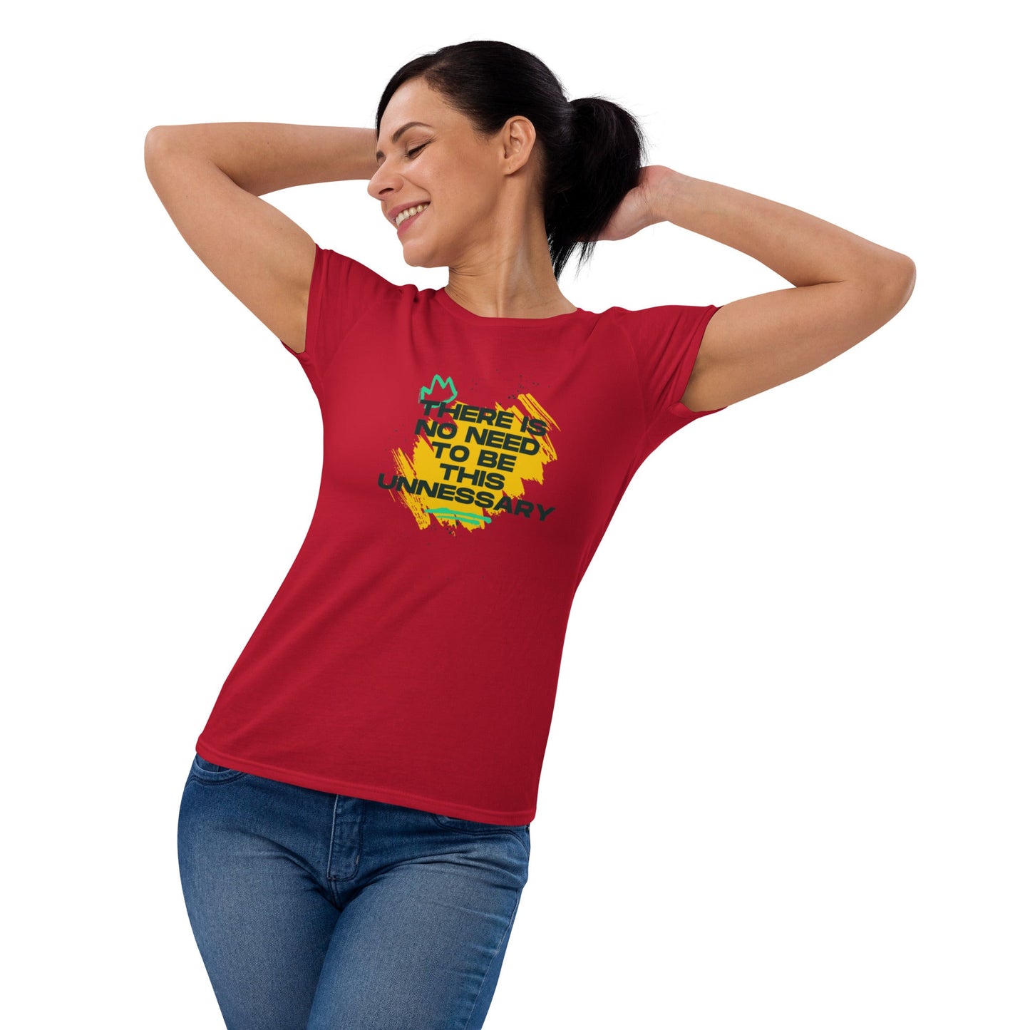 Women's "No Need to be Unnecessary" T-Shirt - introvertgiftboxes.com