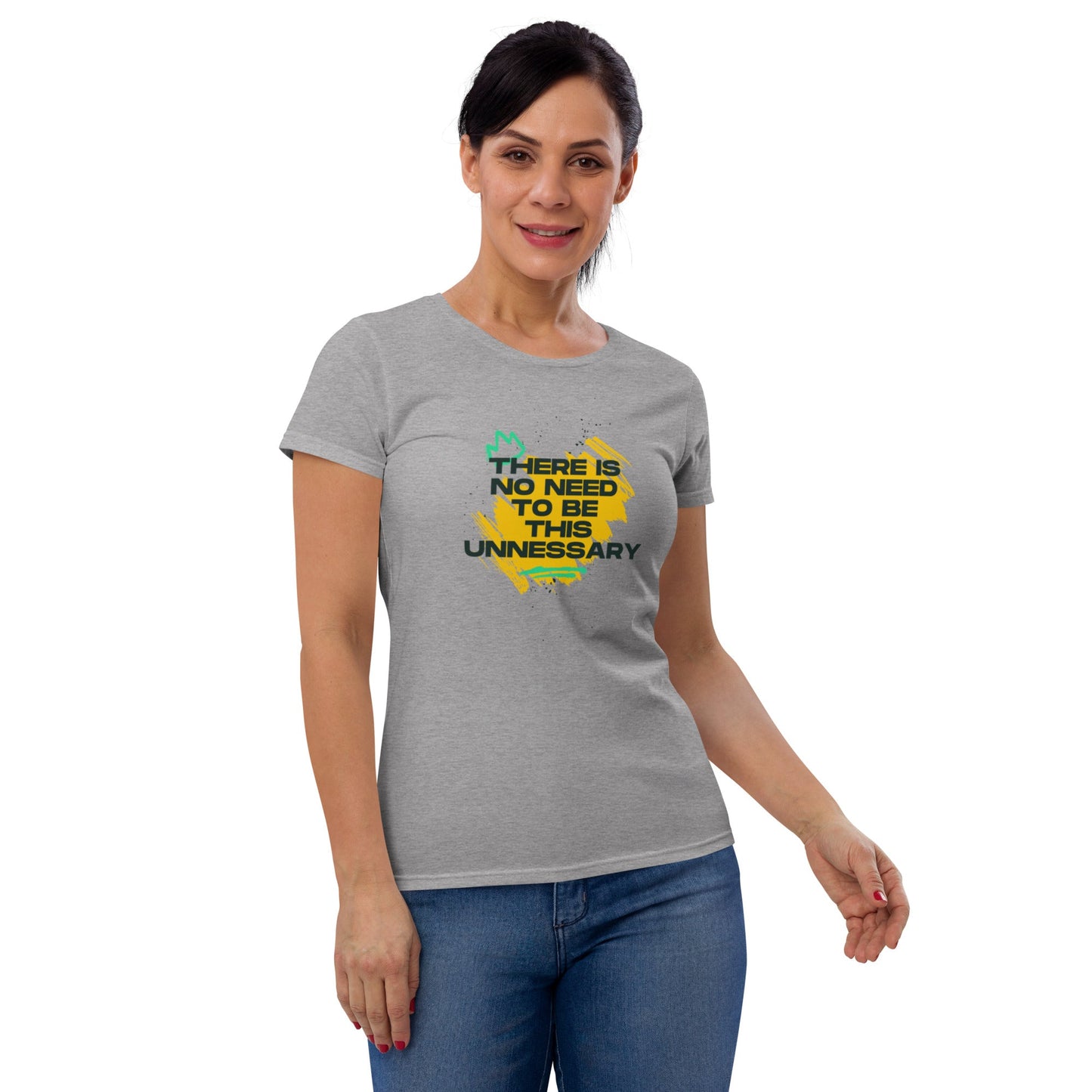Women's "No Need to be Unnecessary" T-Shirt - introvertgiftboxes.com