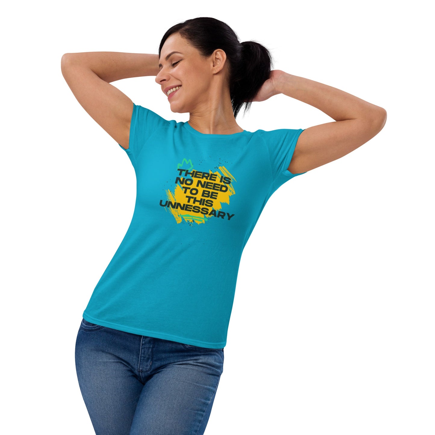 Women's "No Need to be Unnecessary" T-Shirt - introvertgiftboxes.com