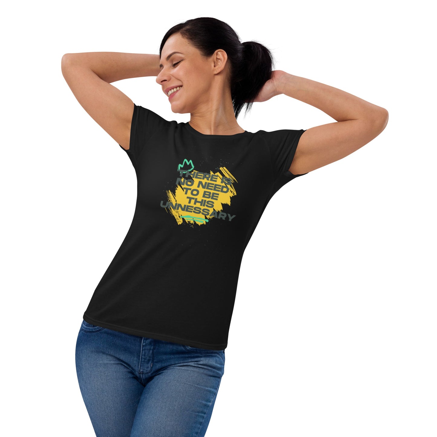 Women's "No Need to be Unnecessary" T-Shirt - introvertgiftboxes.com