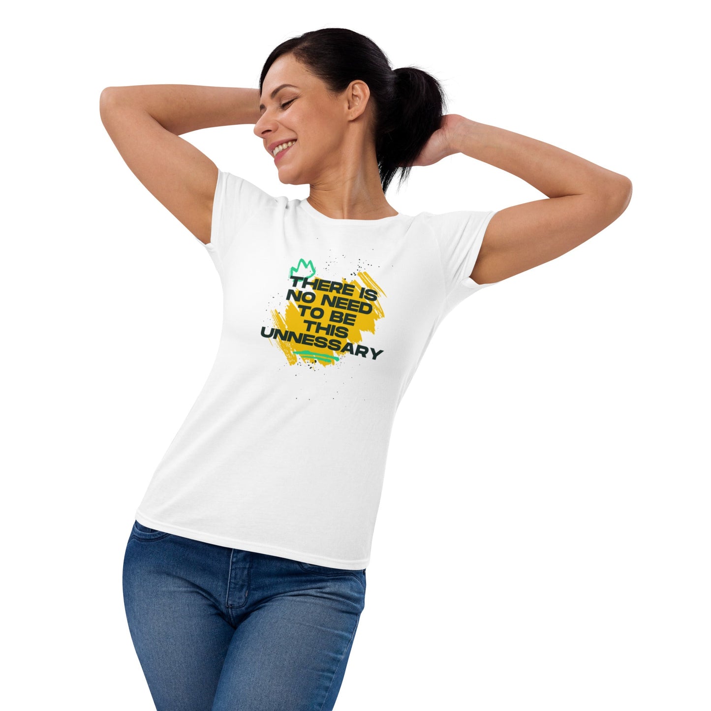 Women's "No Need to be Unnecessary" T-Shirt - introvertgiftboxes.com