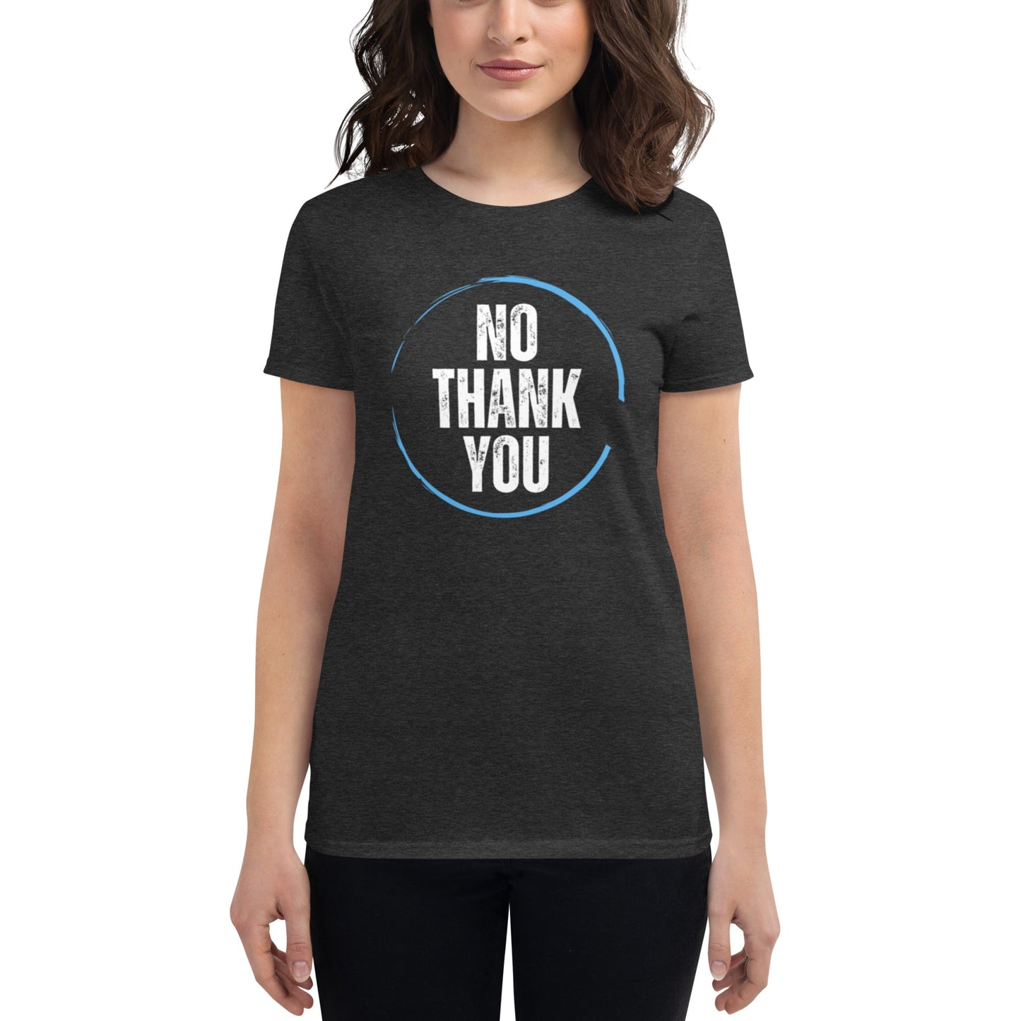 Women's "No Thank You" T-Shirt - introvertgiftboxes.com