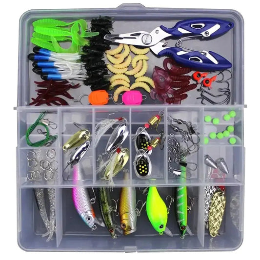 103pcs Artificial Bait Minnow Crank Spoon Fishing Lure Set - introvertgiftboxes.com